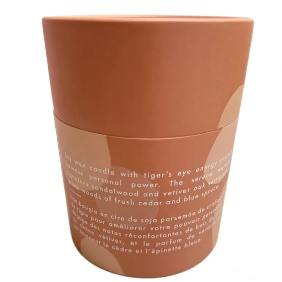 ✨Sold✨Auria Scented Crystal Soy Candle Tiger’s Eye 8.5 oz Sandalwood & Vetiver - Picture 4 of 9